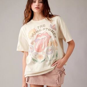AE Oversized Rolling Stones Graphic T-Shirt Size XS/S